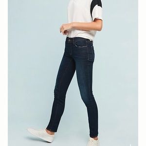 Lightly worn dark blue Anthropologie jeans